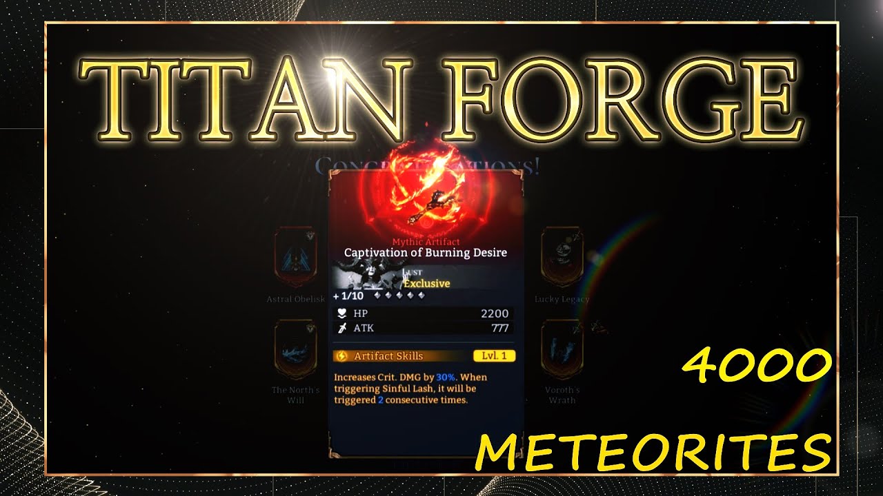 Watcher of Realms | Titan forge 4000 materials | Lucky forging