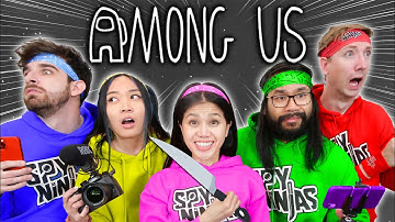 PLAYING AMONG US with SPY NINJAS New Roles Mod - Among Us in HD cuz It