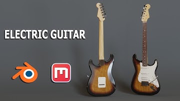 How to make an Electric Guitar in Blender (Full Tutorial) - Part 3