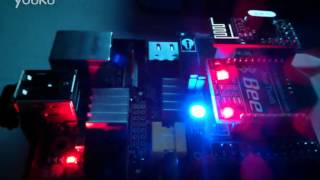 raspberry pi shield extension board blinking led