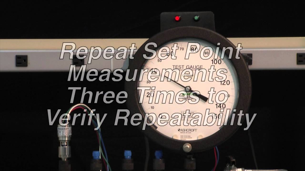 Calibration Procedures for A Series Pressure Switches (English) YouTube