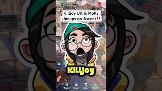 Killjoy ULT + Molly Lineups on Ascent (Attack &amp; Retake!) #valorant