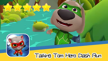 Talking Tom Hero Dash Run Day261 Walkthrough Endless runner Save the world Recommend index five star