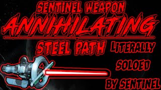 Crazy Sentinel ANNIHILATING steel path | Anything in Warframe can be broken!