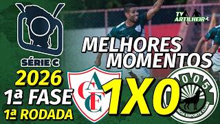 [Cearense C '26] 1ª Rodada | Calouros do Ar 1 X 0 Palmácia | Melhores Momentos | TV ARTILHEIRO