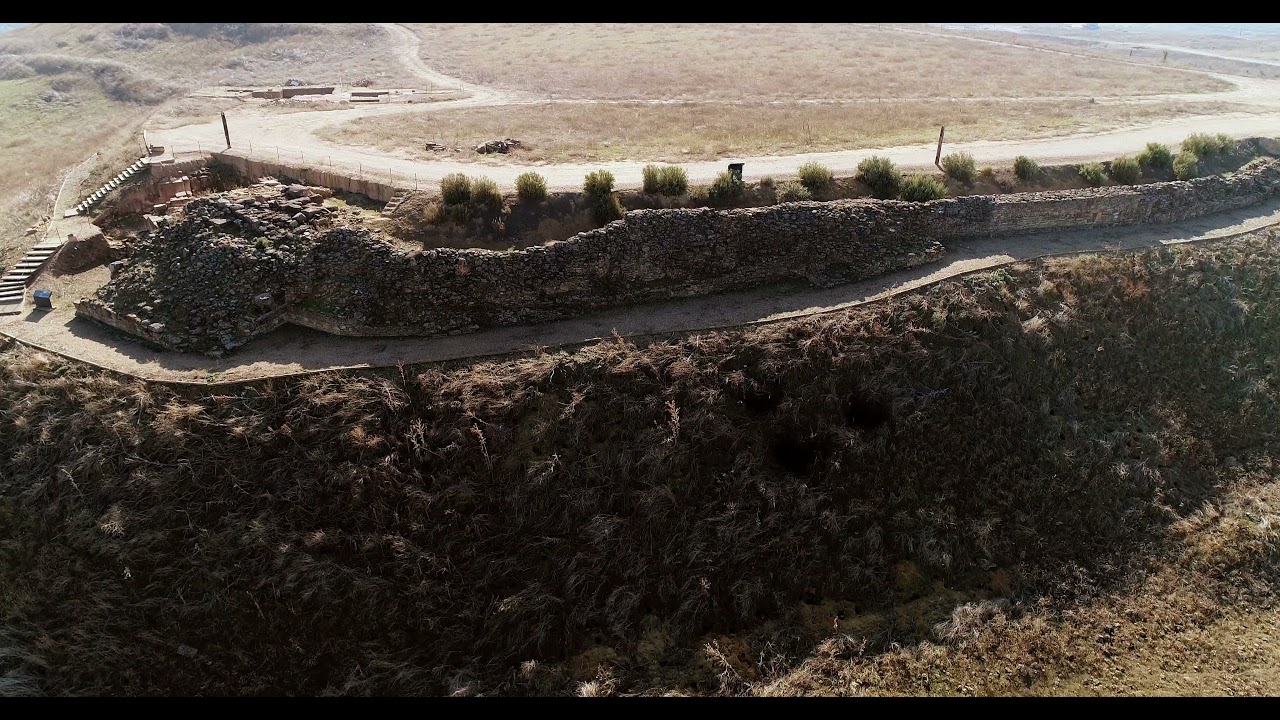 Conjunto Arqueológico de Cástulo a vista de dron