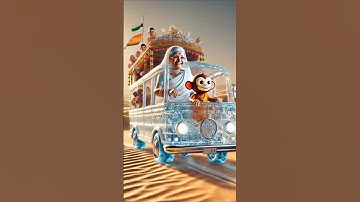 "Grandma and the Monkey Built a Bus Made of Ice Together" #ai #monkey