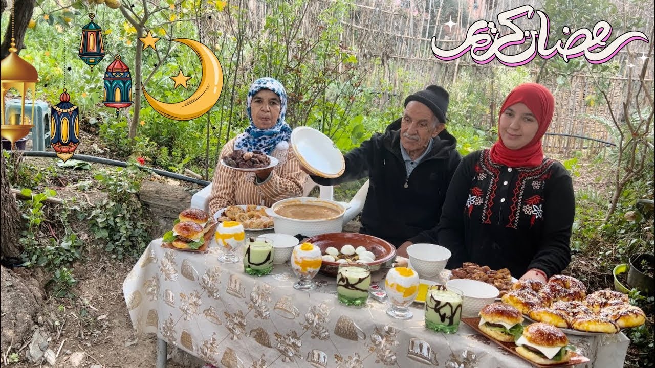 أول فطرو في رمضان🌙 رمضان في البادية وتحضير أول فطور فوق الكانون