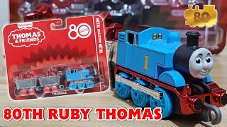 NEW He&#39;s a Ruby Useful Engine! | Thomas &amp; Friends | Metal Collection Mattel 80th Ruby Thomas Review