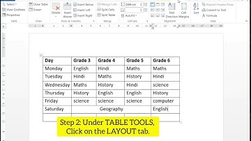 Merging and Splitting cells in MS Word 2013