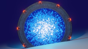 Stargate SG-1 blender 2.91 Event Horizon Animation EEVEE