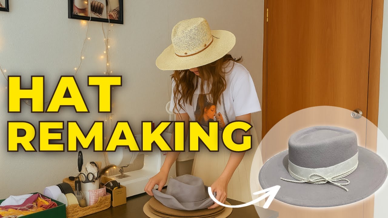 Fixing My Hat-Making FAIL! | Hat Restoration & Reshaping DIY - YouTube