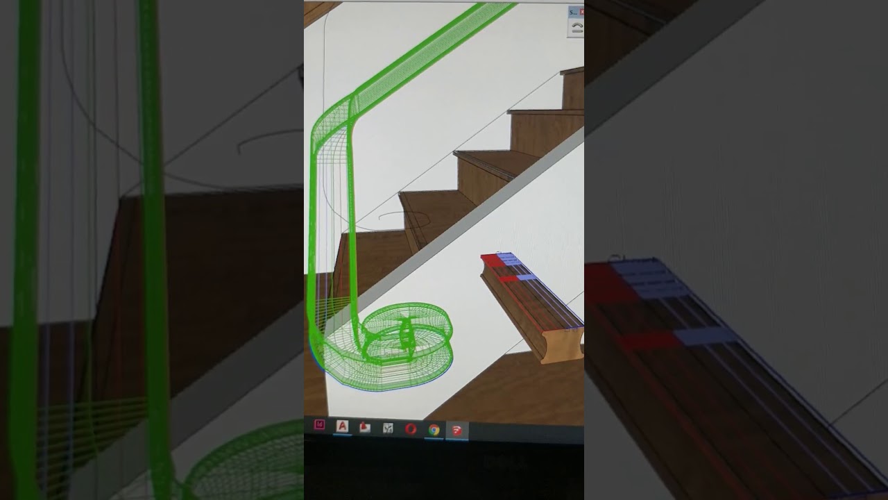 Draw Handrail on SketchUp 2017