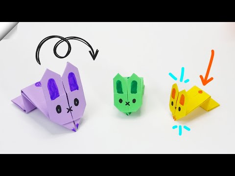 Easter Craft Ideas | Jumping paper RABBIT - YouTube