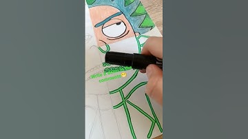 One drawing but 4 different ✨styles✨ | Pt.2#drawing #rickandmorty #shorts