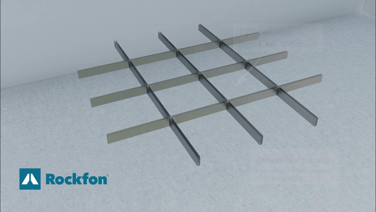 Rockfon® Magna TCell™ Open Plenum Ceiling System Installation Video