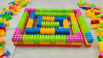 Satisfying DIY Maze ASMR/ Building Blocks/block game/Lego building fun #asmr#buildingblocks#lego