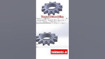 SolidWorks nut modeling tutorial for beginners...