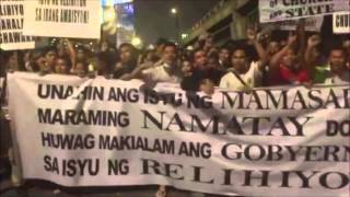 Iglesia members gather at EDSA Shrine