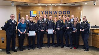 Lynnwood PD staff recognized for outstanding service - 2022