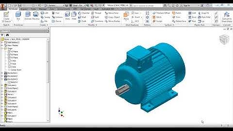 TUTORIAL 13 AUTODESK INVENTOR AC MOTOR 1 5kW FR90