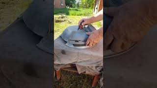 Самодельная защита для бензокосы   homemade protection for lawn mowers