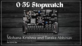 60 seconds Stopwatch Counter using Boolean Board || Xilinx Vivado || ReadDigital || AMDA