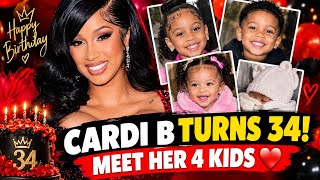 CARDI B TURNS 34! โค๏ธ Meet Her 4 Beautiful Children & Her Private Family Life!#CardiB #CardiBKids