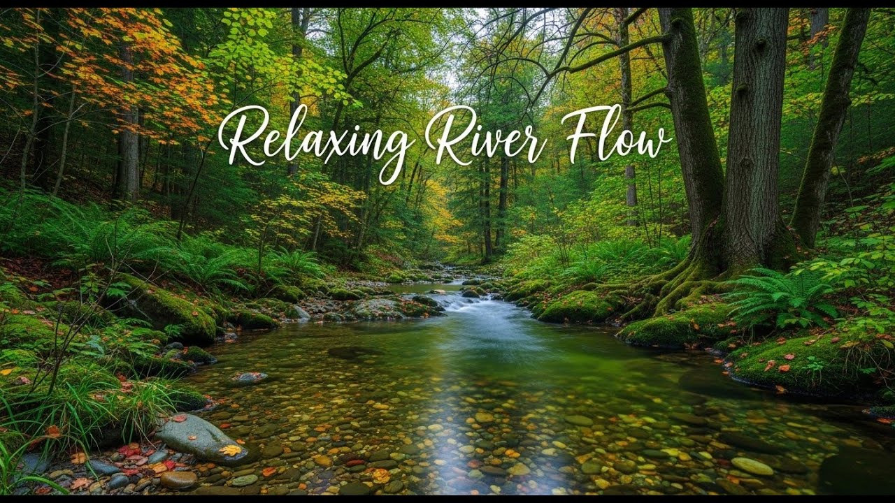 Ultra Relaxing Ambient Audio of River Stream 🌙 for Insomnia