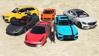 GTA 5 - Stealing Luxury Youtubers Cars 2 with Niko Bellic! (Real Life Cars #15)