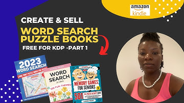 How to Create a Word Search Puzzle In Canva with ChatGPT For Amazon KDP - (Part 1) Interior Design.