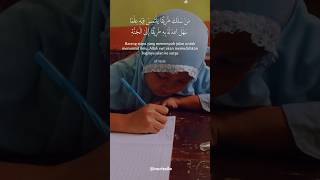 Menuntut Ilmu 🥰 Memudahkan Menuju Syurga | @nurissilo #shorts #berkarakter #berilmu #berdayasaing