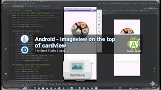 Android – Imageview on the top of cardview | Android Studio | Java