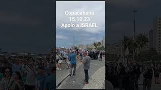 Apoio do Brasil a Israel em Copacabana Rio de Janeiro