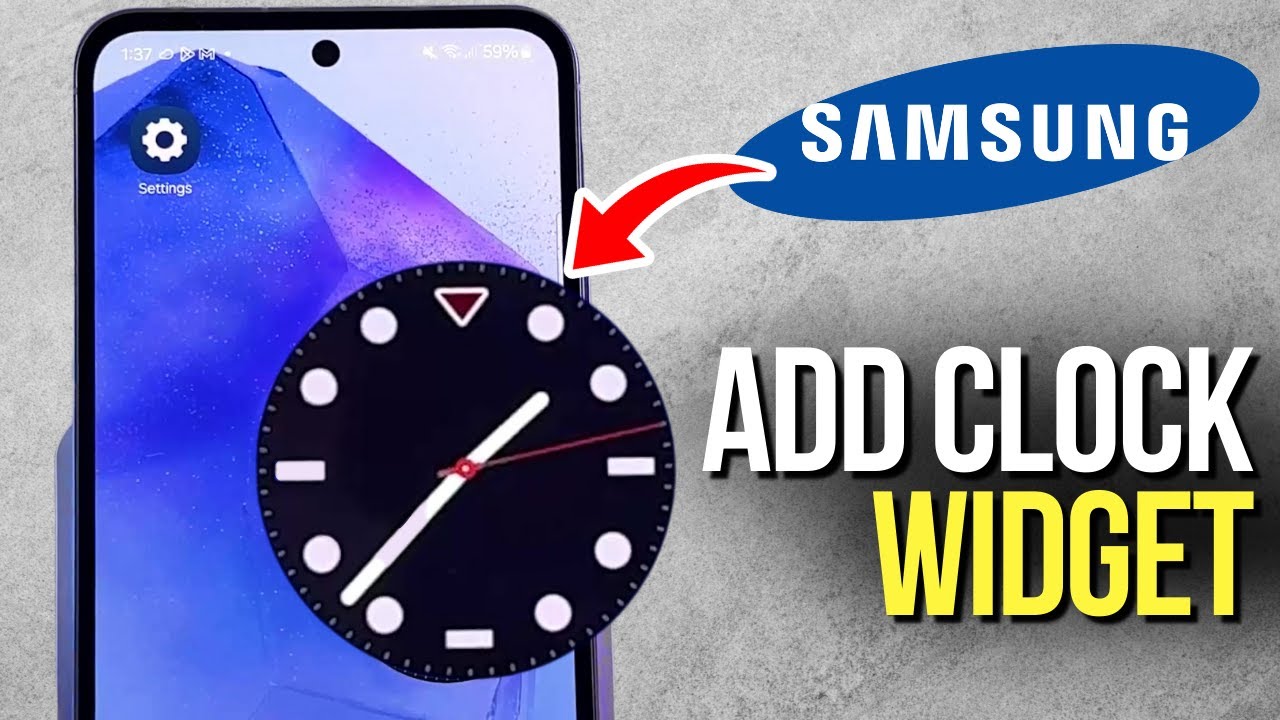 The Best Way to Add a Clock Widget on Samsung (Looks Amazing) - YouTube