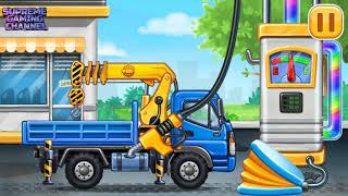 Truck games for kids   build a house, car wash - Build Strong Cement House screenshot 5