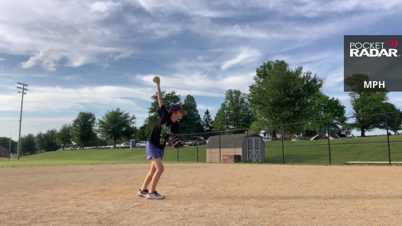 10u fastpitch softball pitcher throws 30mph changeup YouTube