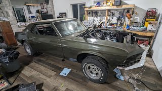 Project Mustang #64: Wiring engine and installing a Cold Case radiator with shroud and fan