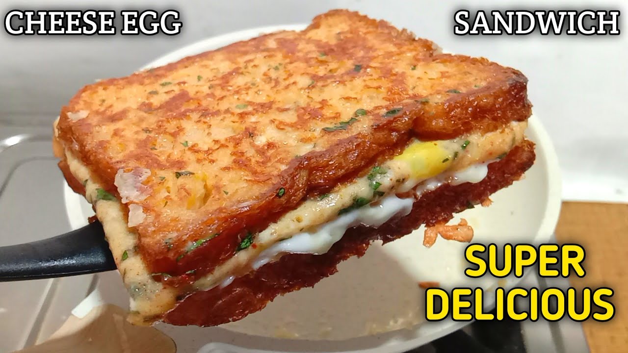 CHEESE EGG AUR BREAD KA NASHTA CHEESE EGG BREAD SANDWICH EGG