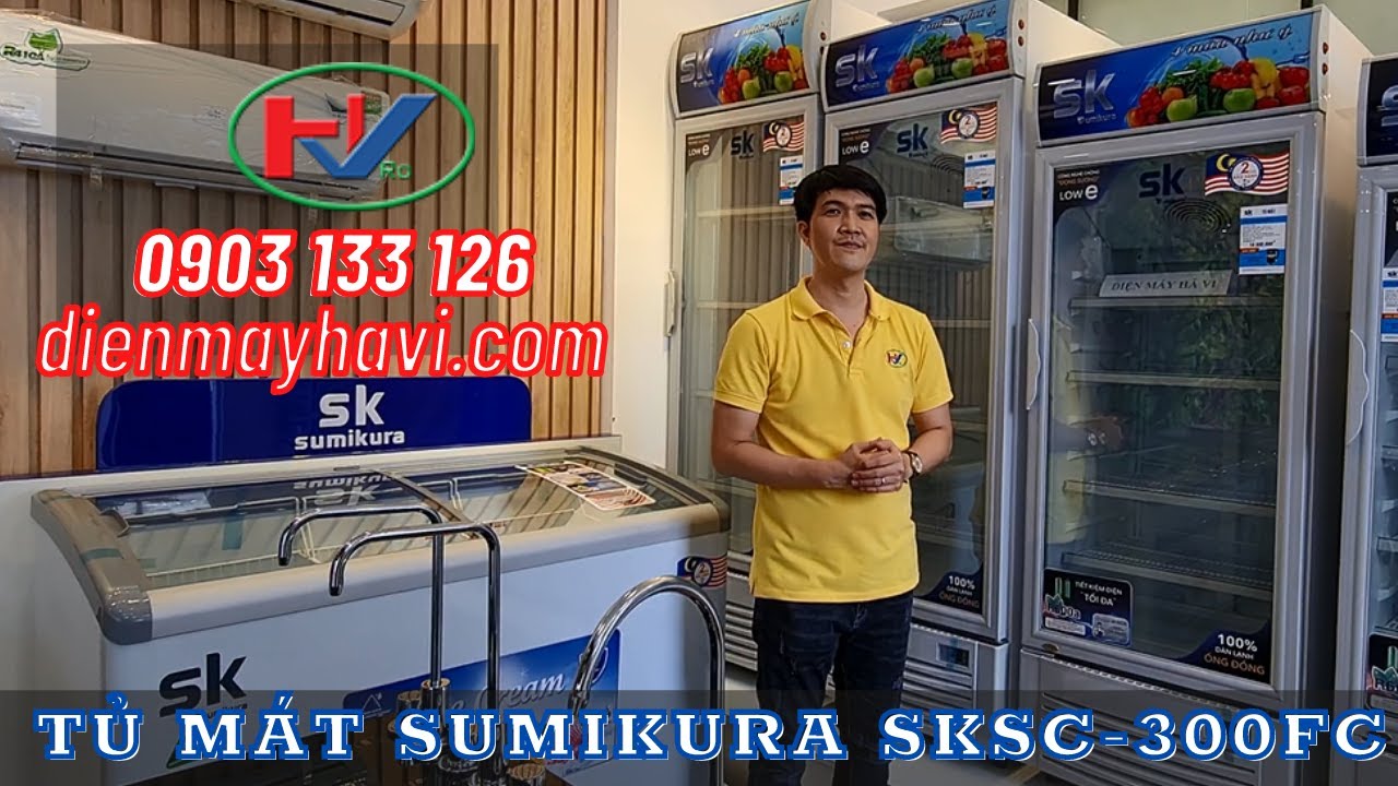 TỦ MÁT SK SUMIKURA SKSC-300FC 300 LÍT KHÔNG ĐÓNG TUYẾT