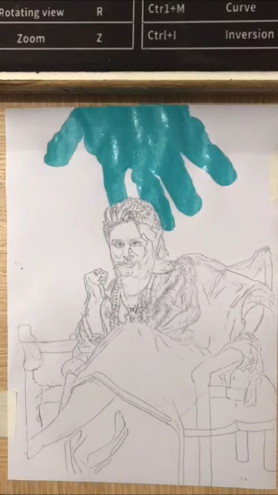 Allu Arjun Art #alluarjun #pushpa #pushpa2 #art #song #music #trending #shorts #painting #artist #yt