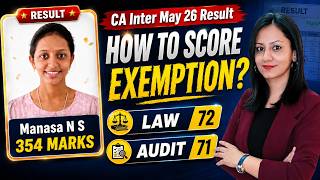 CA Inter May 2026 Topper | Manasa N S | Live Interview CA Inter Topper