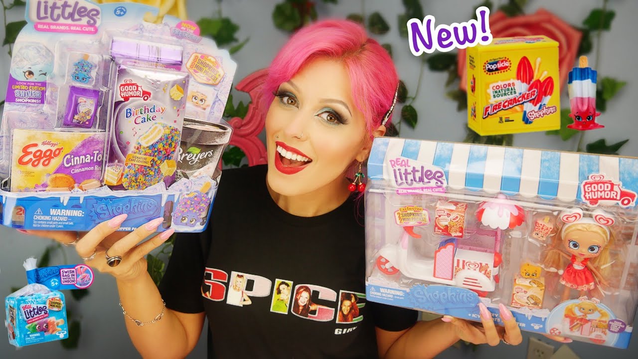 Real Littles Shopkins Micro Mart Exclusive Variety Pack Unboxing