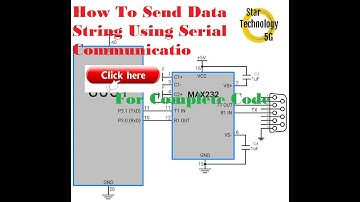 Microcontroller 8051 Project 31 How to Send Data String Using Serial Communication