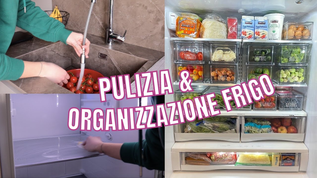 PULIZIA E ORGANIZZAZIONE FRIGO || come organizzare la cucina🍴