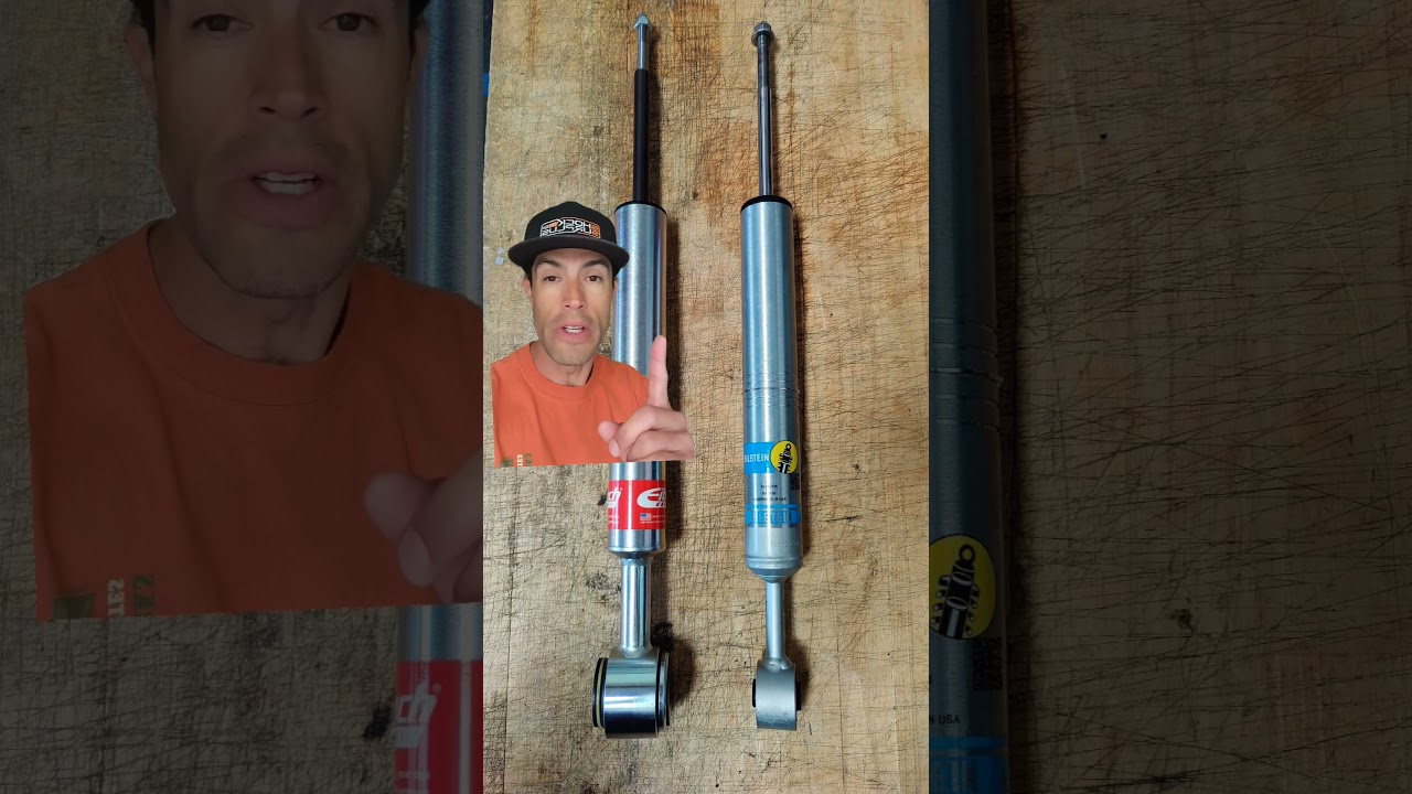 eibach pro truck vs. bilstein 5100 shocks - comfort vs control, leveling kit, very different styles