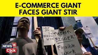 Amazon Employess Walk On Streets Of Seattle To Protest Against Amazon Climate And Office Policies