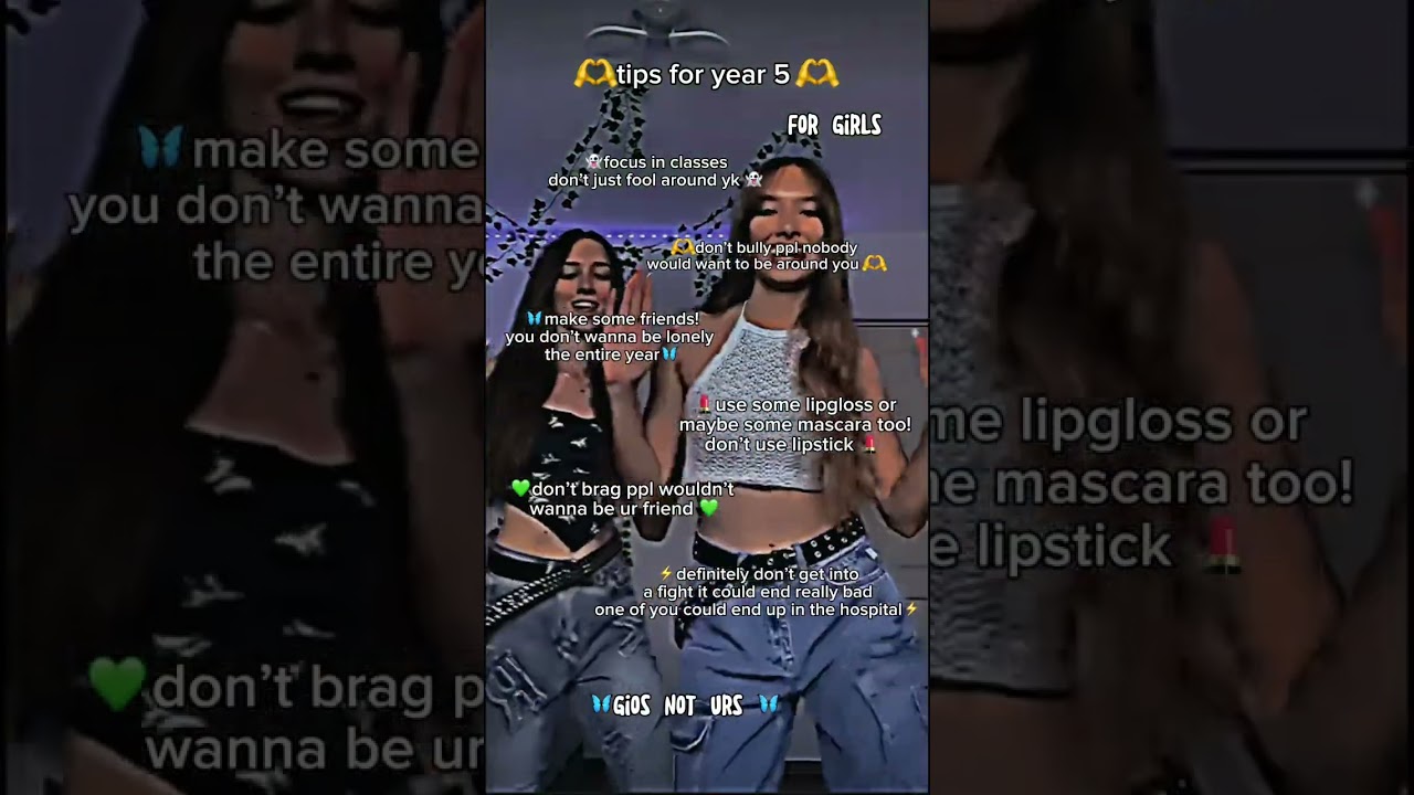 Tips for year 5 🦋 