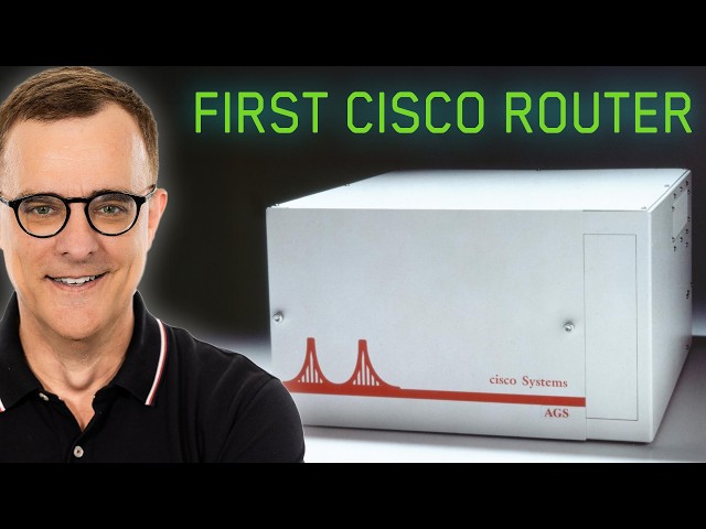 Old Router Classic Connecting 1980s Cisco Routers and a Vintage Laptop to...
