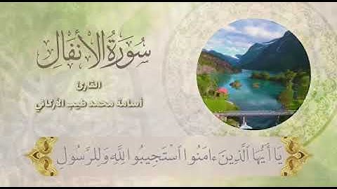 حنجرة أركانية ماشاءالله 《القارئ أسامة محمد طيب الأركاني 》ما تيسر من سورة الأنفال